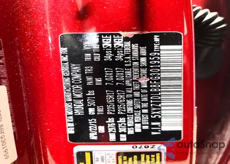 2015 Hyundai Santa Fe from USA, damaged, VIN 5XYZTDLB8FG301959